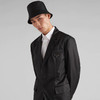 PRADA 普拉达 男士 Re-Nylon 再生尼龙珐琅金属三角徽标单排扣夹克西服 黑色 SD099 1WQ8 F0002 商品缩略图1