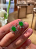 老坑冰艳绿蛋面耳钉   56999【2271407】 商品缩略图8