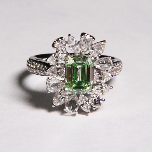 天然绿钻戒指2.06克拉 商品图0