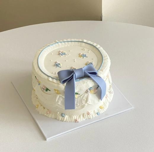 蝴蝶结紫色刺绣小花| 昔果 商品图1