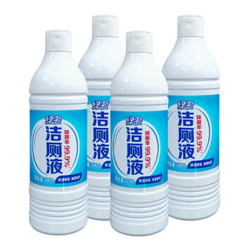 绿伞洁厕液 马桶洁厕灵 强力除垢除菌99.9%  500g*4瓶 商品图1