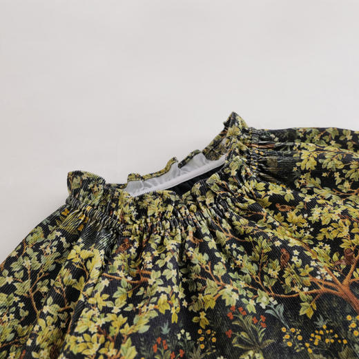 【马克珍妮 芦芙】秋装新款 丛林密语灯芯绒连衣裙 221295 商品图2