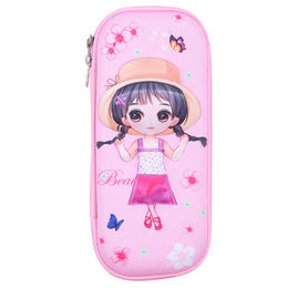 直播间浮力 3d立体布面文具盒卡通小学生大容量笔袋