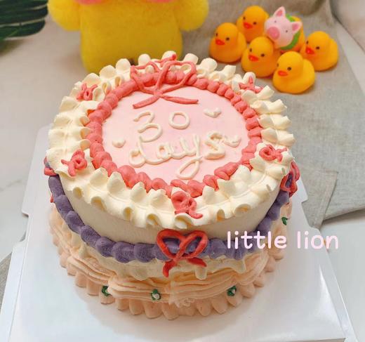 狮子家-手绘公主欧式风格生日蛋糕 纪念日蛋糕 聚会 仪式感必备 健康甜品 商品图0
