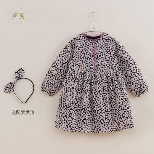 【马克珍妮 芦芙】秋装新款 幸运草纯棉花边领连衣裙221393 商品图1