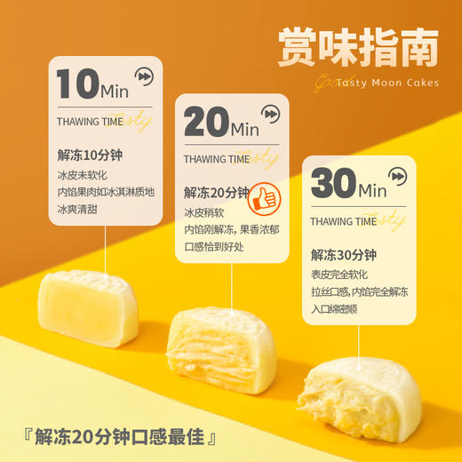 【榴芒一刻猫山王冰皮月饼】猫山王尊享装 榴莲控高端定制，连续8年口碑热卖，自然熟马来西亚猫山王果肉含量超48%，馥郁香甜，奶酪般绵密细腻，纯手工捶打4mm冰皮 冰糯拉丝，中秋送礼 商品图4