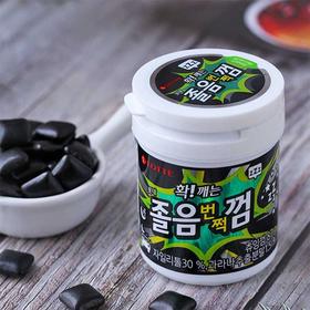 韩国进口LOTTE乐天全醒木糖醇口香糖清新口气黑开车随身携带罐装