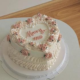 心型蛋糕·温柔小花 | 昔果