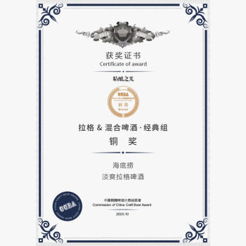 海底捞7.8度淡爽拉格 精酿啤酒500ml*12瓶 门店同款火锅伴侣 整箱装送礼 商品图2