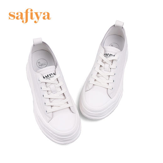 Safiya索菲娅小白鞋2022秋新款四季可穿绑带休闲鞋SF23112092 商品图3