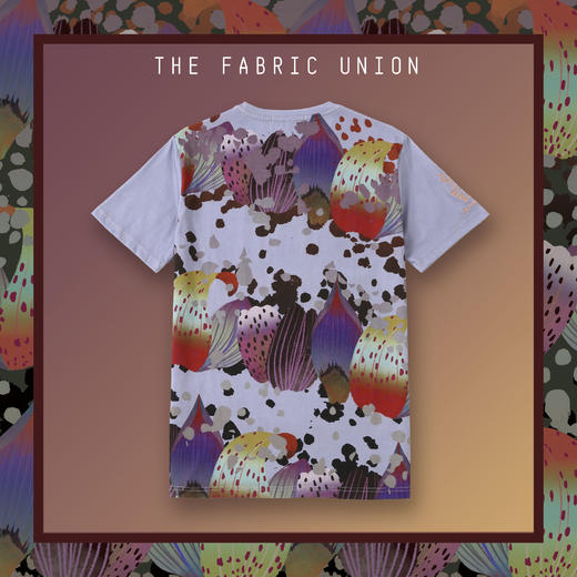 THE FABRIC UNION「诗歌的形状」系列 全棉印花T恤 商品图1