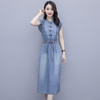 气质修身，新款款裙子夏季盘扣牛仔连衣裙HR-HLGUO831 商品缩略图3