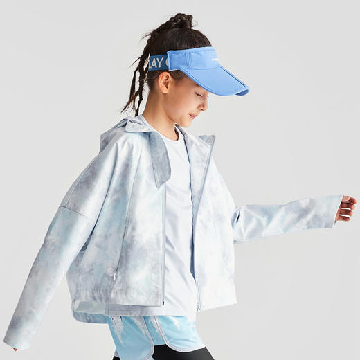 【专属】moodytiger女童外套2022秋季新款梭织印花防风连帽外套| 魔幻精灵 M23210401* 商品图3