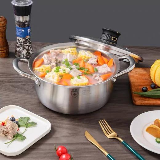 康巴赫第五代汤锅不锈钢家用加厚炖煲锅燃气用 商品图2
