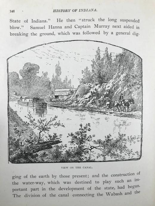 1891年 印第安纳通俗史 约百幅插图 漆布精装大32开 商品图7