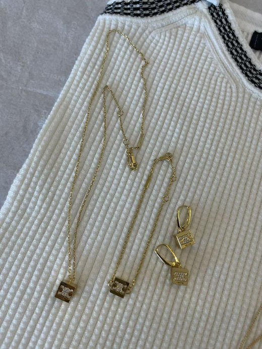 项链 手链 耳坠。三件套。 自己注明 方形。圆形 商品图7