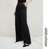 oldcolour黑色高腰休闲裤2022秋新款拖地垂感设计感气质阔腿裤女 商品缩略图0