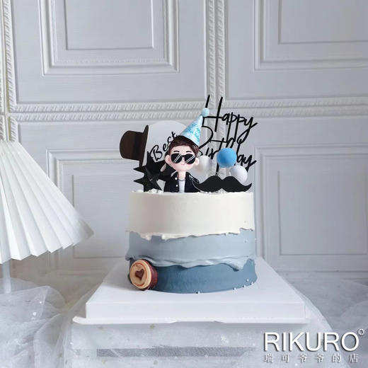 【墨镜男神】鲜果奶油蛋糕 商品图1