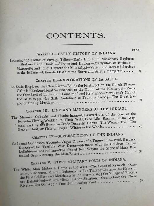 1891年 印第安纳通俗史 约百幅插图 漆布精装大32开 商品图4