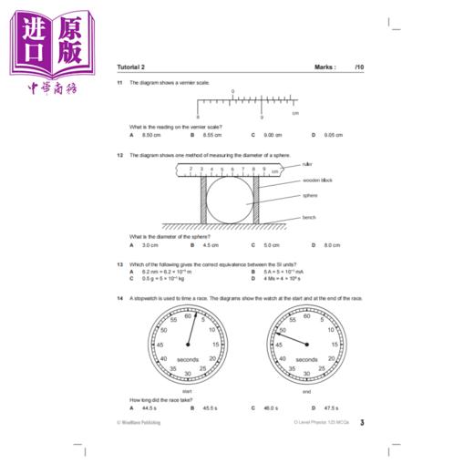 【中商原版】新加坡教辅 OLevel Physics MCQ 123 O水准考试物理多项选择题 123 教材 教辅 商品图4