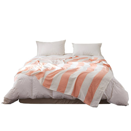 加勒比系列双人毛巾被纯棉薄款盖毯 180*200cm 无印良品 商品图1