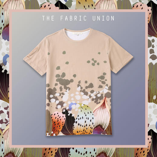 THE FABRIC UNION「诗歌的形状」系列 全棉印花T恤 商品图4