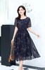 浅秋高端真丝连衣裙大码女装2022夏季新款品牌桑蚕丝裙子气质碎花 商品缩略图0