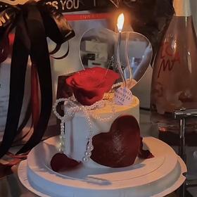 镜面玫瑰花蛋糕 | 昔果