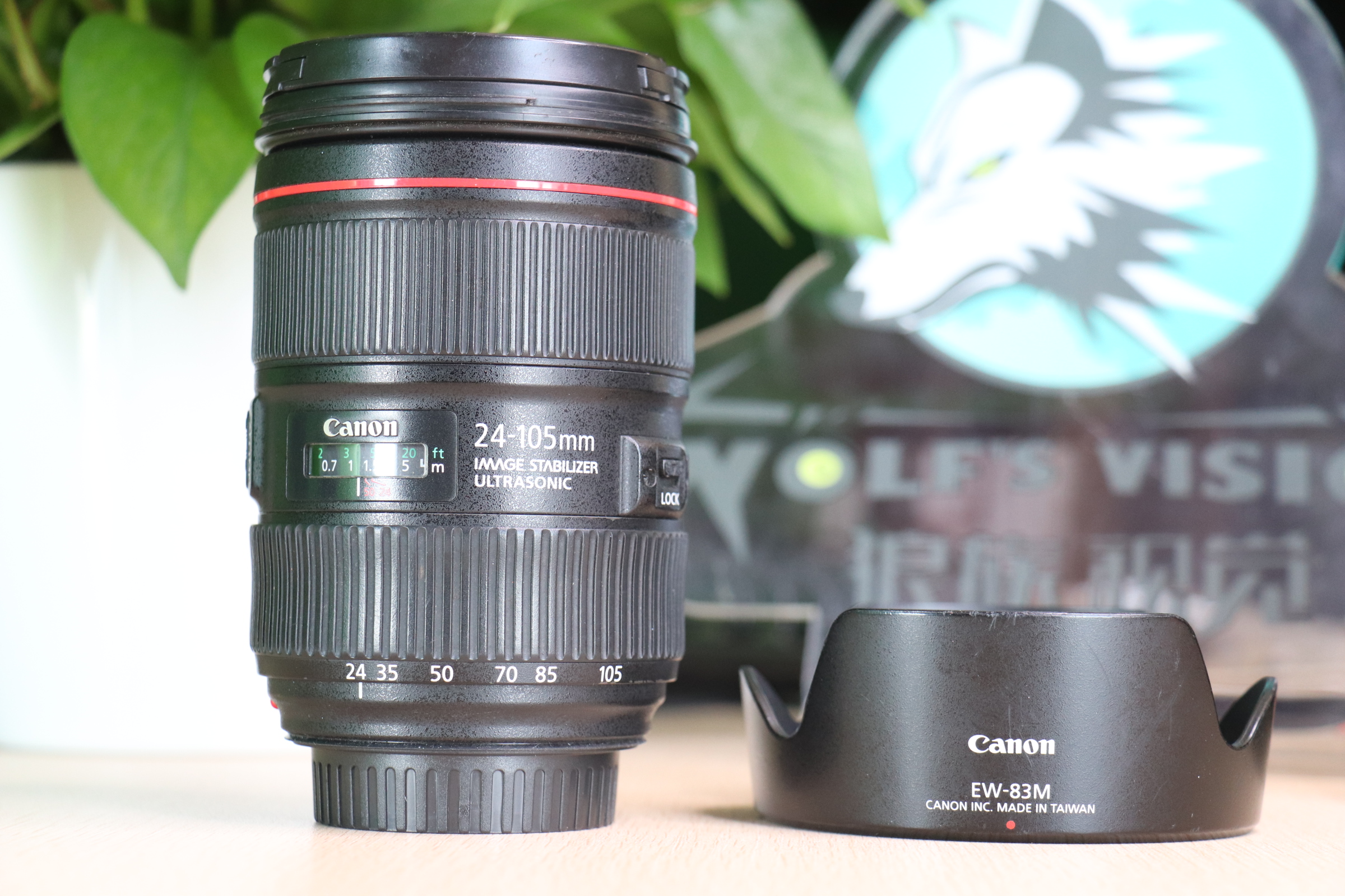 二手镜头佳能24105f4ii成色9成新换过排线