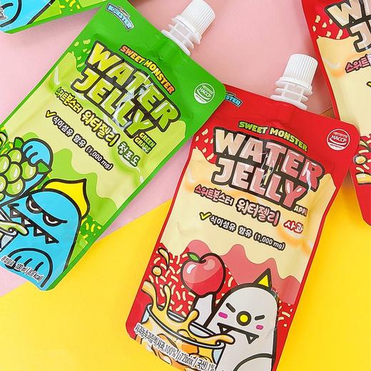 韩国进口涞可吸吸果冻100ml/袋装甜心怪兽苹果味/白葡萄味可吸果冻儿童零食 商品图0