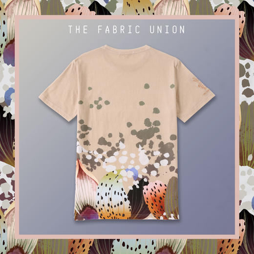 THE FABRIC UNION「诗歌的形状」系列 全棉印花T恤 商品图5