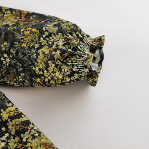 【马克珍妮 芦芙】秋装新款 丛林密语灯芯绒连衣裙 221295 商品图3