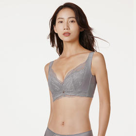 都市丽人舒软挺塑轻塑CD杯调整型文胸蕾丝超薄3/4杯塑身文胸四排扣记忆钢圈LJ22M3