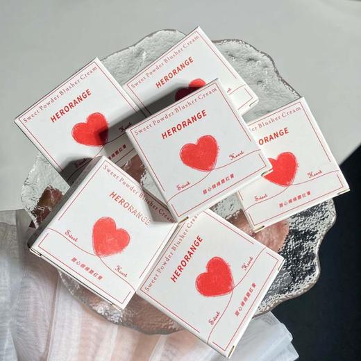 HERORANGE~甜心绵绵唇泥自然裸妆多用单色腮红膏显白平价网红款 商品图1
