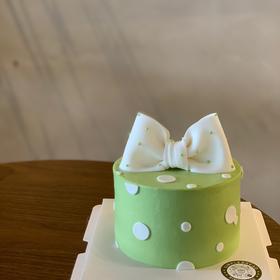 清新绿蝴蝶结