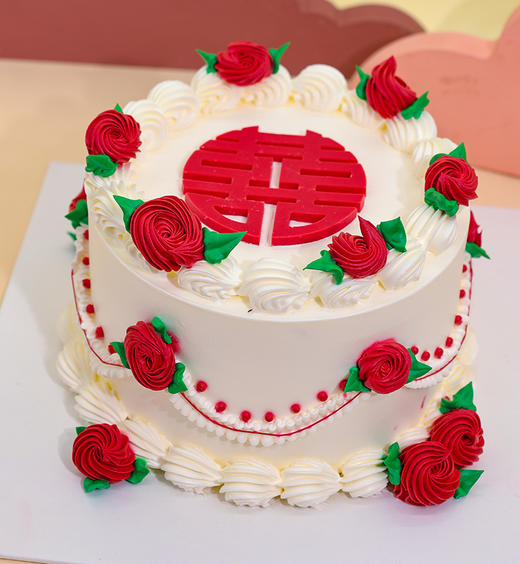 网红手绘蛋糕花嫁生日蛋糕 商品图1