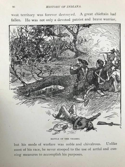 1891年 印第安纳通俗史 约百幅插图 漆布精装大32开 商品图14