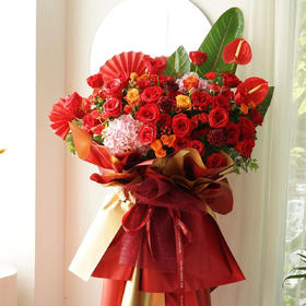 开业花篮红色款