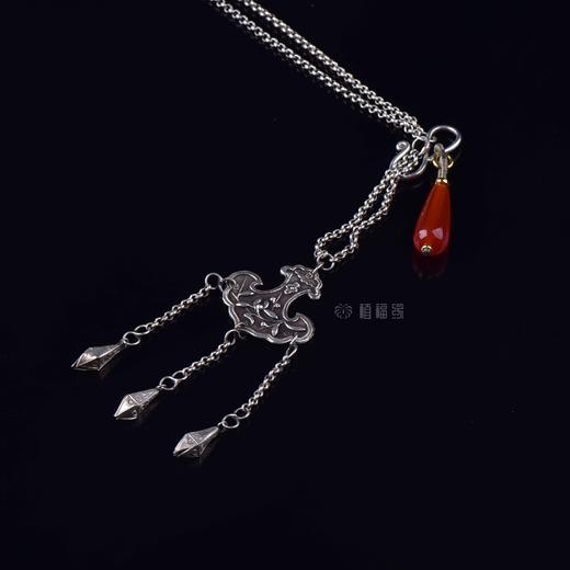 【兰香远溢】老银双喜压襟 YS2207122 商品图0