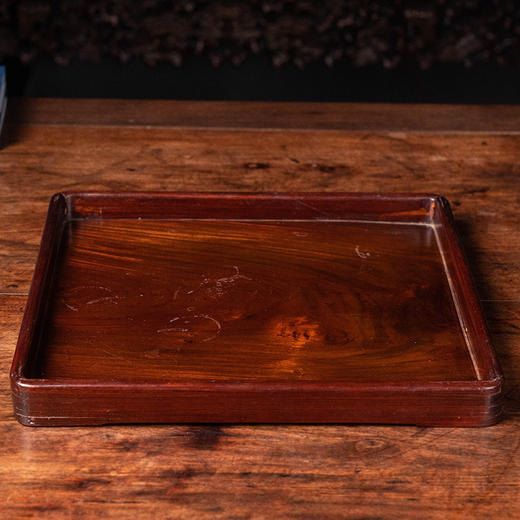 清 红木方形呈盘 商品图4