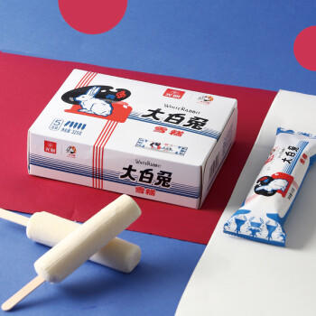 光明牌大白兔雪糕65g*5支 冰淇淋棒冰 家庭装冰激凌冷饮 25年生产清仓 商品图2
