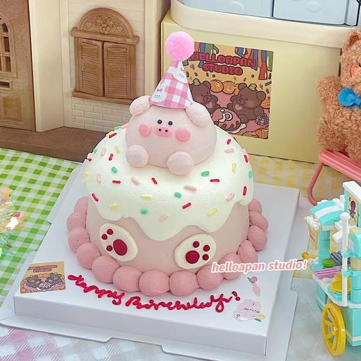 粉色立体小猪猪蛋糕-低糖处理无添加 商品图5