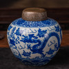 清 青花龙纹罐（配铜盖） 商品缩略图4