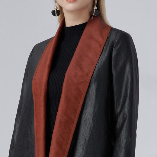 TANGY Collection/天意精品2022年秋冬新品秋日私语系列莨绸外套 商品图3