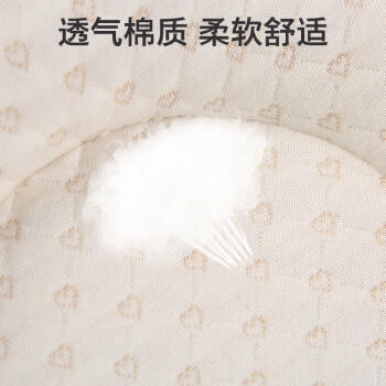 南极人(Nanjiren) 婴儿定型枕头新生儿U型枕头彩棉 0-1岁午睡枕卡其色 商品图5