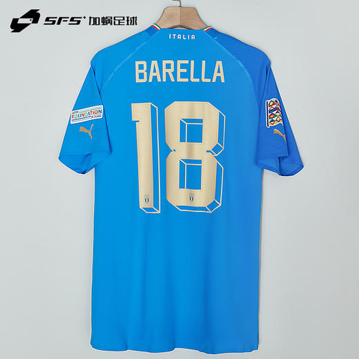 【送官方礼盒】SFS彪马正品2022欧国联意大利主场球员版球衣短袖足球服765671-01 商品图1