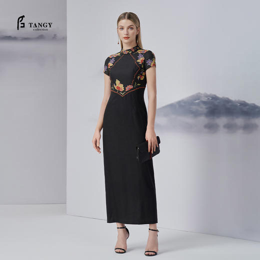 TANGY Collection/天意精品2022年秋季新品莨绸连衣裙 商品图0