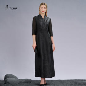 TANGY Collection/天意精品2022年秋季新品莨绸礼服裙