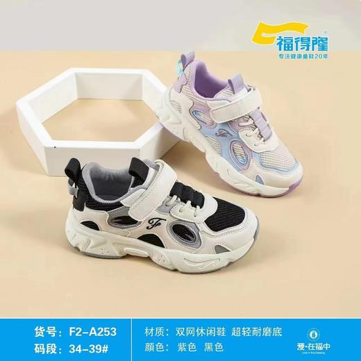 福得隆新款双网休闲鞋运动鞋253   34-39码 商品图0