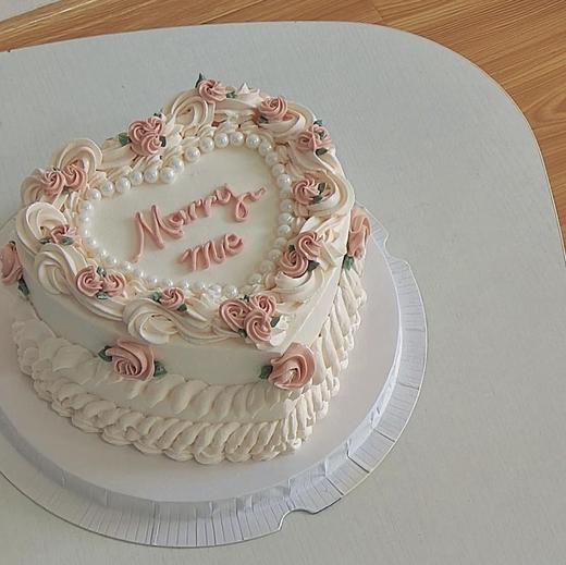 心型蛋糕·温柔小花 | 昔果 商品图1